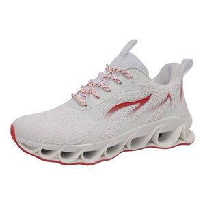 AprilSprings Women’s White/Red Walking Non Slip Blade Fashion Athletic Sneakers